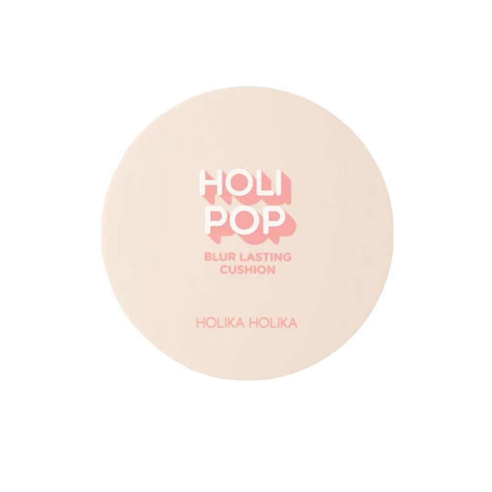 Holika Holika Holipop Blur Lasting Cushion 02 Pink Blur Матирующий кушон SPF50+ PA+++, тон 02, розово-бежевый 13g