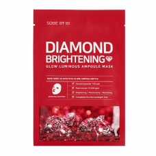 Ампульная тканевая маска для лица для сияния кожи Some By Mi Diamond Brightening Glow Luminous Ampoule Mask 25g