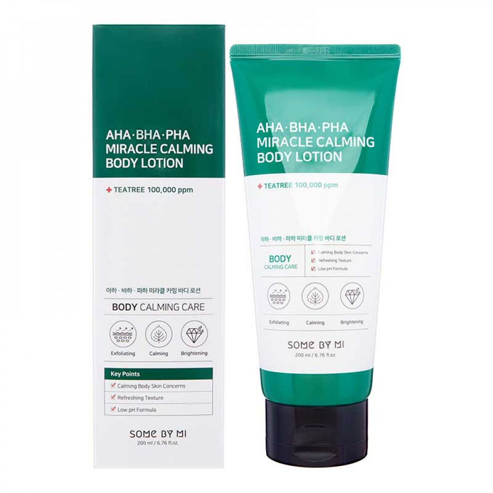 Some By Mi AHA-BHA-PHA Miracle Calming Body Lotion Успокаивающий лосьон для тела с кислотами 200ml