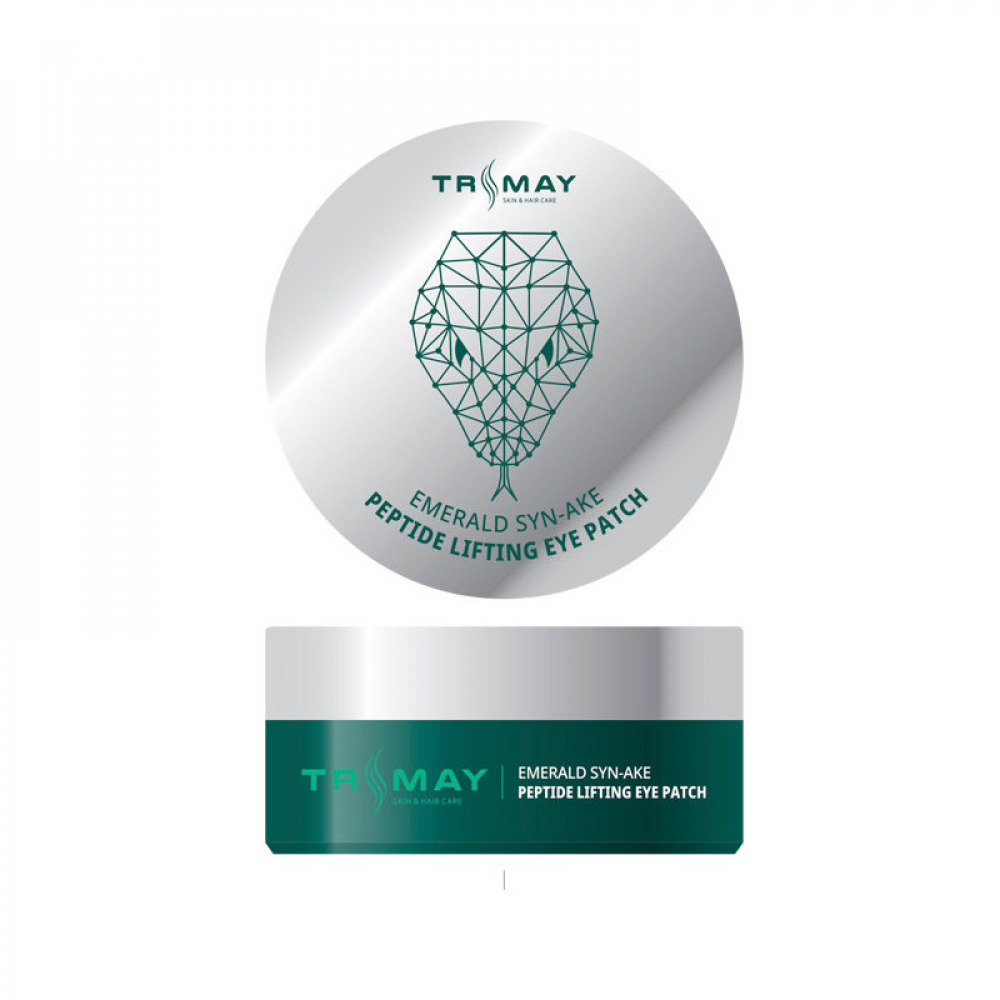 Гидрогелевые лифтинг-патчи со змеиным пептидом Trimay Emerald Syn-Ake Peptide Lifting Eye Patch 90 pieces