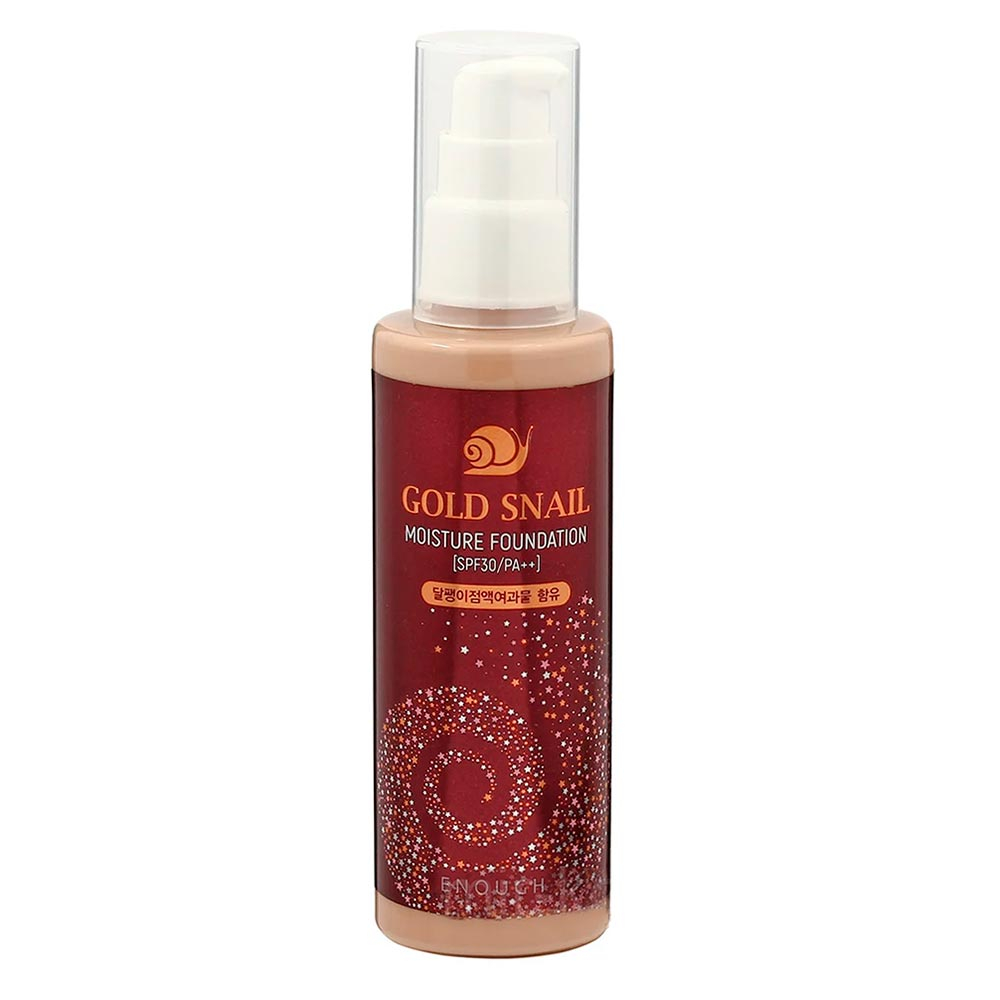 Тональный крем с улиточным муцином Enough Gold Snail Moisture Foundation #Light Beige SPF30/PA++ #13 100ml