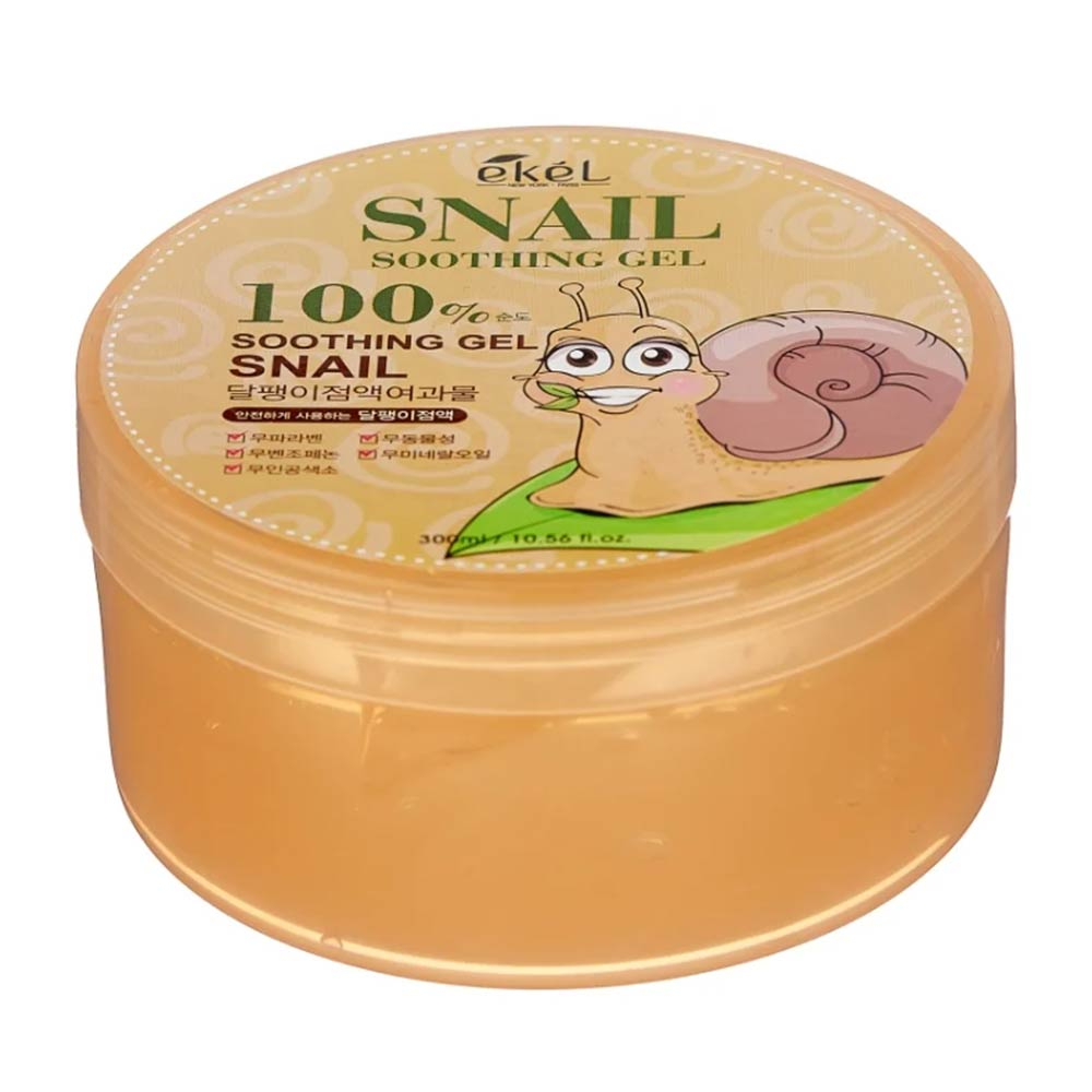 Универсальный гель с муцином улитки EKEL Snail Soothing gel 100% 300ml