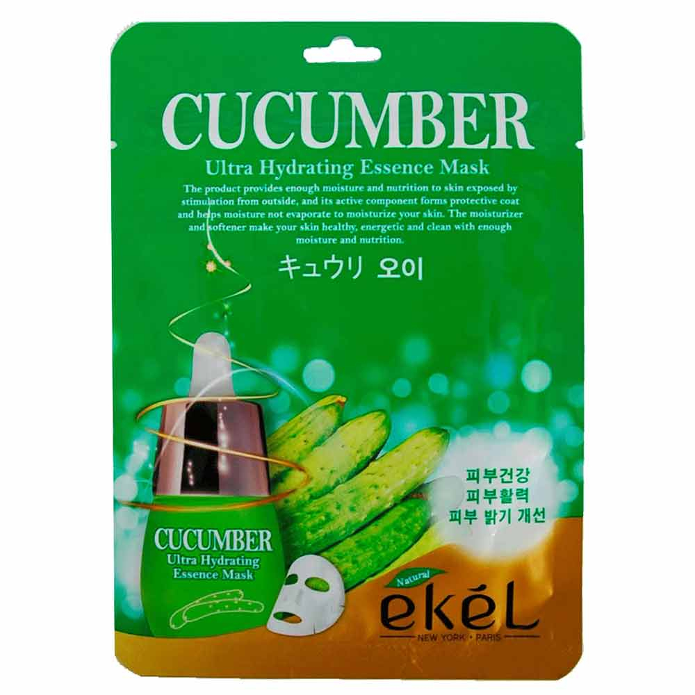 Тканевая маска для лица с экстрактом огурца Ekel Cucumber Ultra Hydrating Essence Mask 25g