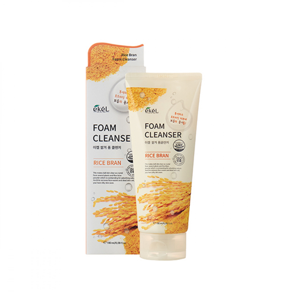 Пенка для умывания с экстрактом риса Ekel Foam Cleanser Rice Bran 180ml
