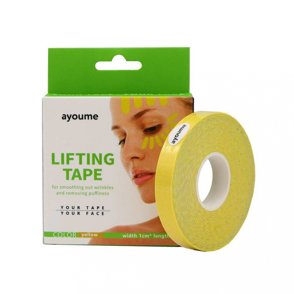 Тейп для лица (1х5) желтый Ayoume Kinesiology tape roll 1 piece