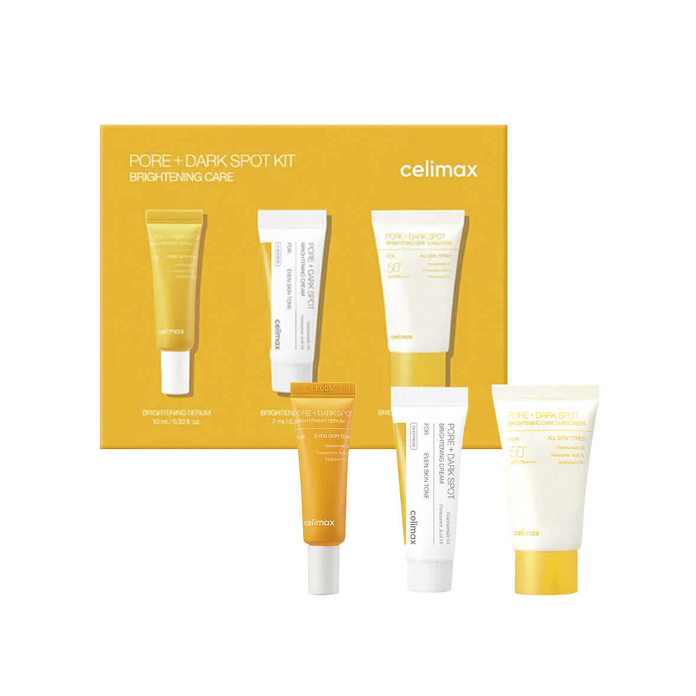 CELIMAX Pore+Dark Spot Brightening Kit Набор миниатюр для выравнивания тона 1шт