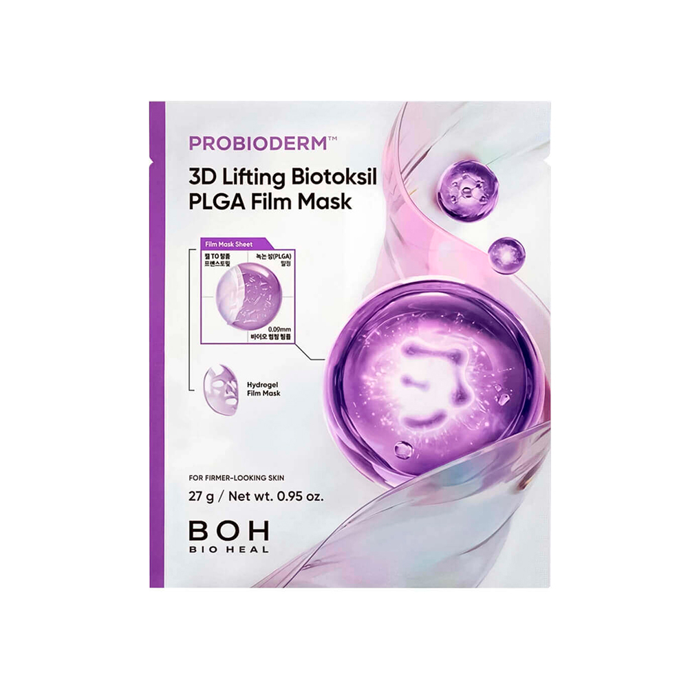 BIOHEAL BOH Probioderm 3D Lifting Biotoksil PLGA Film Mask 3D-лифтинг маска с бионитями 27g