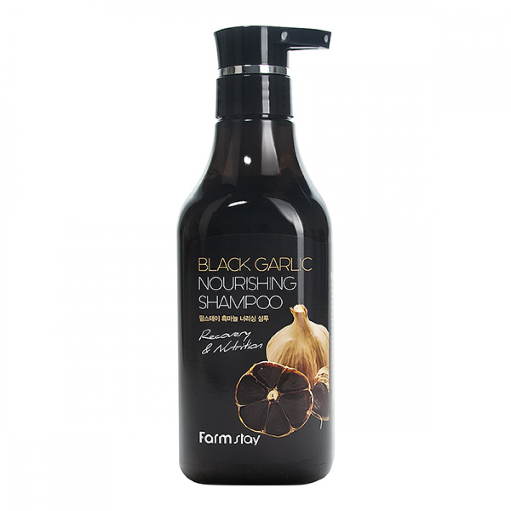 Питательный шампунь с экстрактом черного чеснока FarmStay Black Garlic Nourishing Shampoo 530ml