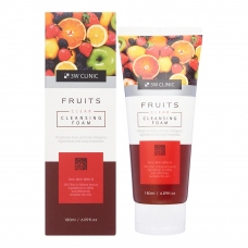 3W Clinic Fruits Clear Cleansing Foam Пенка для умывания с экстрактами фруктов 180ml