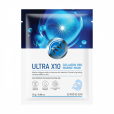 Enough Ultra X10 Collagen Pro Marine Mask 25g Тканевая маска для лица с коллагеном