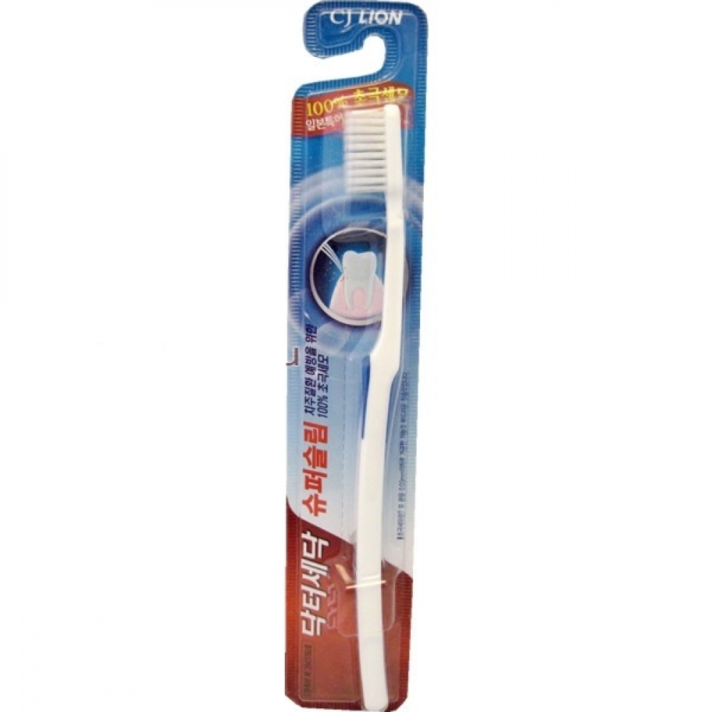 LION Dr. Sedoc Super Slim Toothbrush Супертонкая зубная щётка для чувствительных зубов (средняя жесткость) "DR. SEDOC"