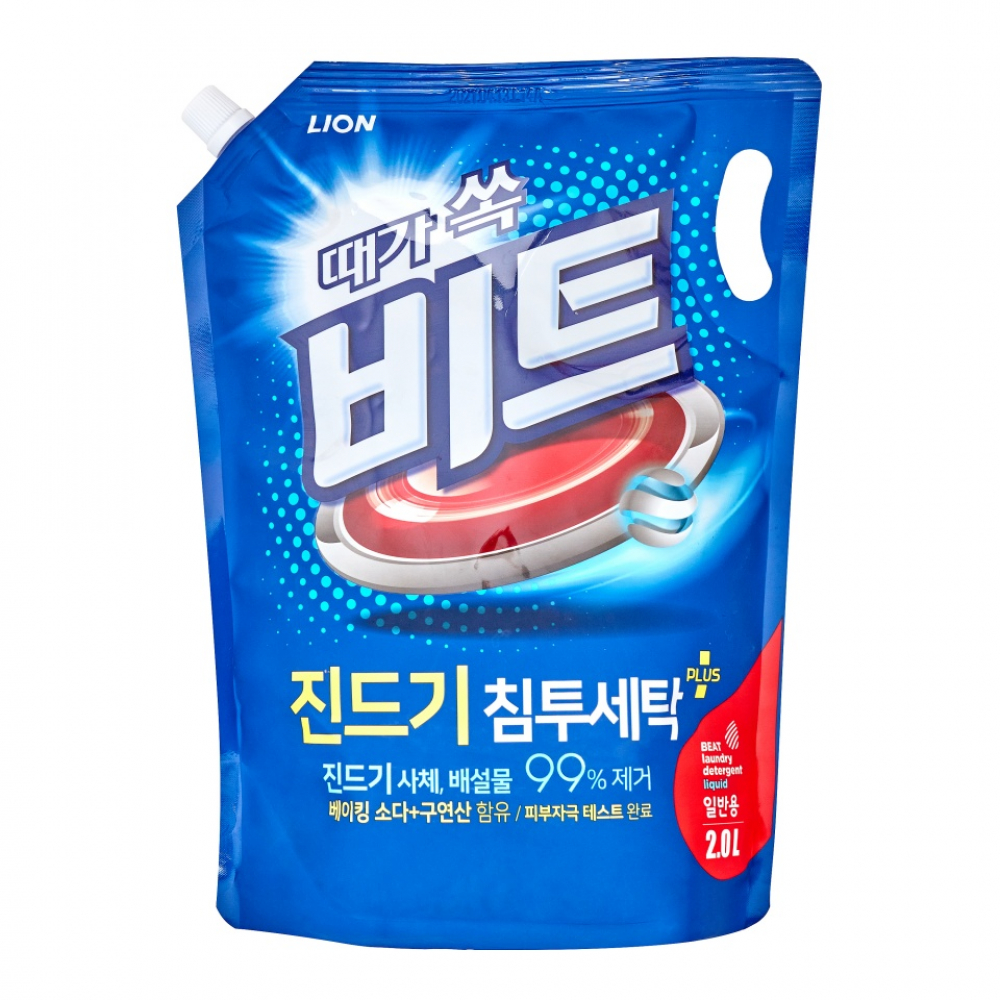 Жидкость для стирки (концентрат) Lion Beat liquid Pouch (normal washer) 2.1L