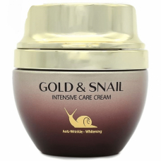 3W CLINIC GOLD &amp; SNAIL INTENSIVE CARE CREAM Крем для лица с муцином улитки и золотом