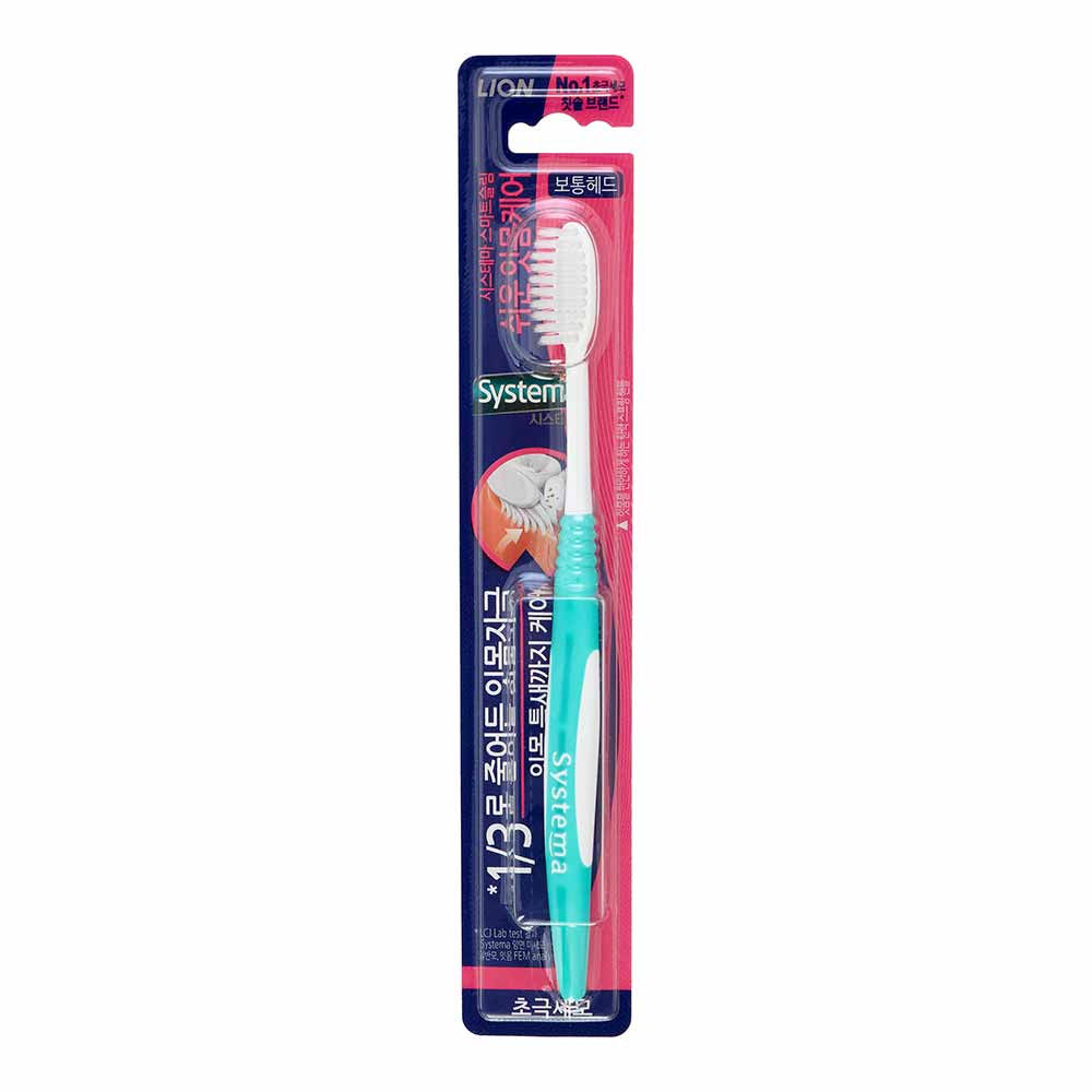 LION Systema Smart Slim Toothbrush Зубная щётка для гиперчувствительных десен