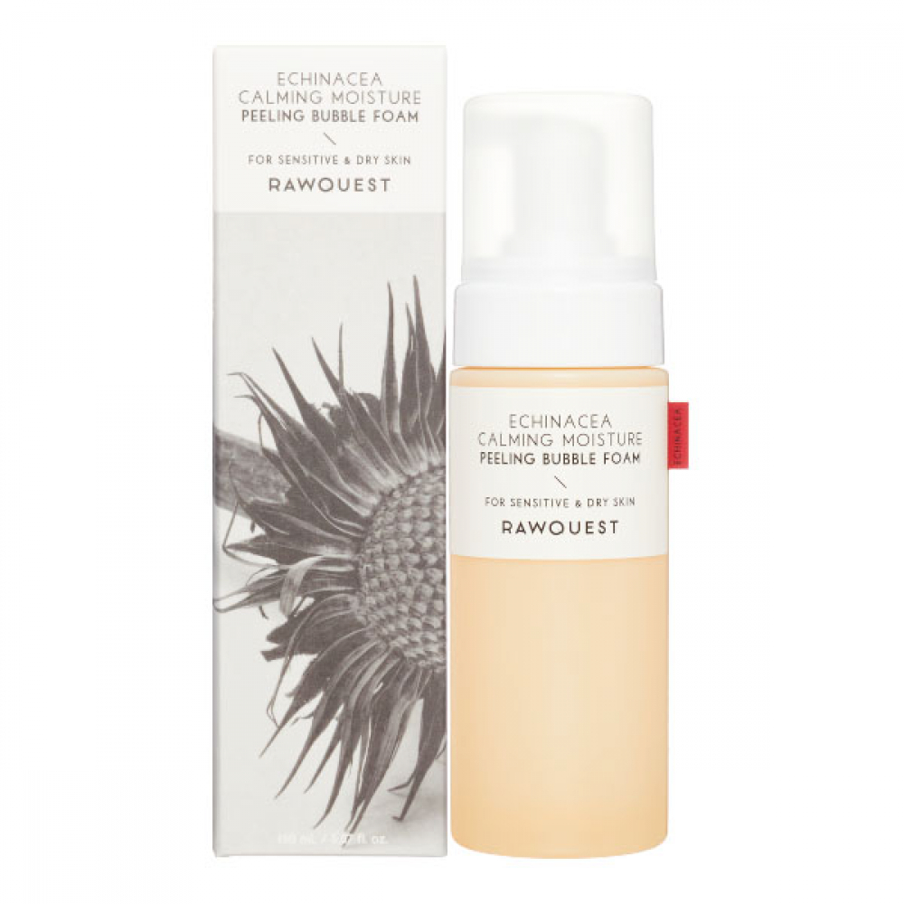 Кислородная пилинг-пенка для умывания с экстрактом эхинацеи Rawquest Echinacea Calming Moisture Peeling Bubble Foam 150ml