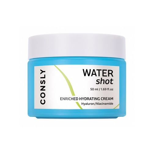Увлажняющий крем с гиалуроновой кислотой и ниацинамидом Consly WATER SHOT Enriched Hydrating Hyaluronic and Niacinamide Cream 50ml