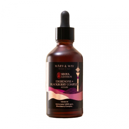 Mary&May Idebenone + Blackberry Сыворотка антиоксидантная с идебеноном и ежевичным комплексом 80ml