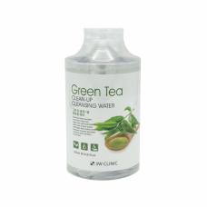Очищающая вода с экстрактом зеленого чая 3W CLINIC Green Tea Clean-Up Cleansing Water