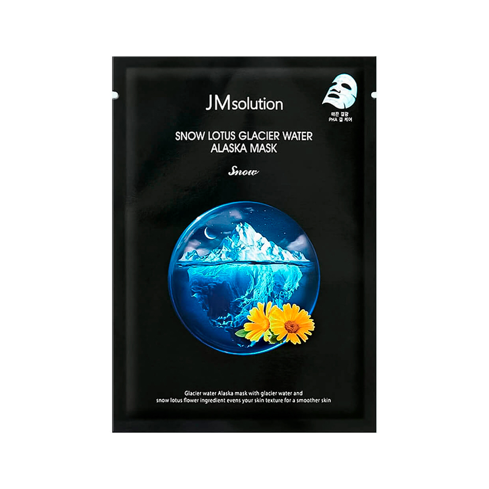 JMsolution Snow Lotus Glacier Water Alaska Mask Маска тканевая для лица увлажняющая с экстрактом лотоса 30ml