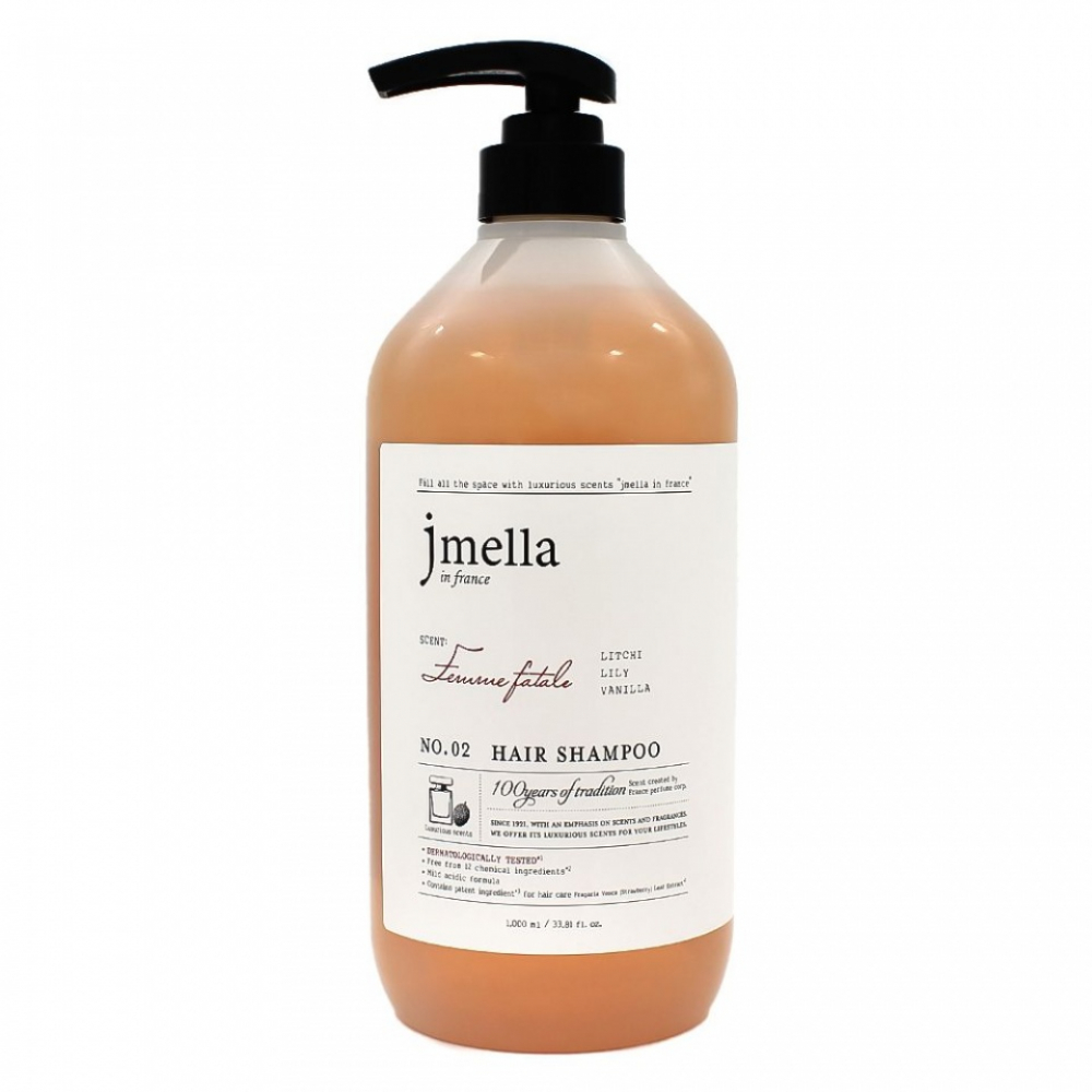 JMELLA IN FRANCE FEMME FATALE HAIR SHAMPOO Шампунь для волос "Личи, лилия, ваниль"