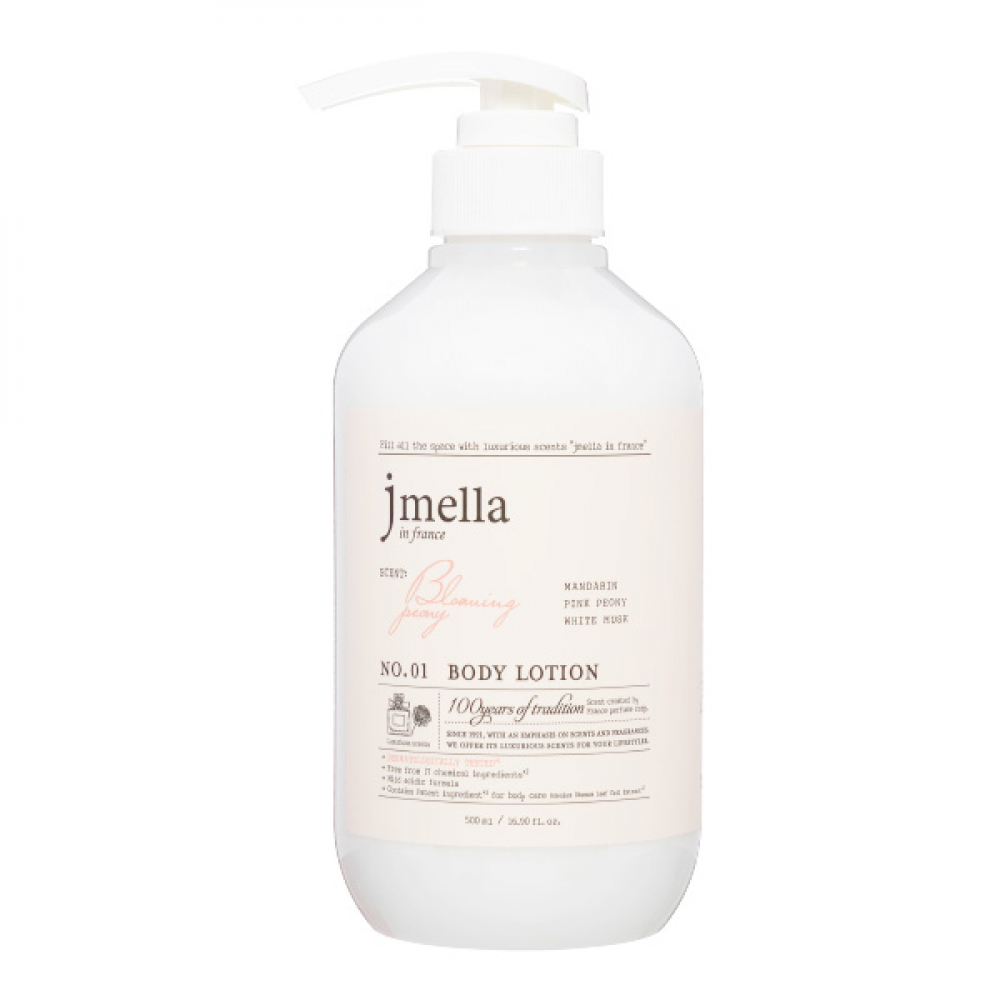Jmella In France Blooming Peony Body Lotion Лосьон для тела Мандарин, розовый пион, белый мускус 500ml