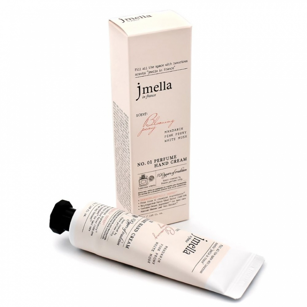 JMELLA IN FRANCE BLOOMING PEONY PERFUME HAND CREAM Крем для рук Мандарин, розовый пион, белый мускус