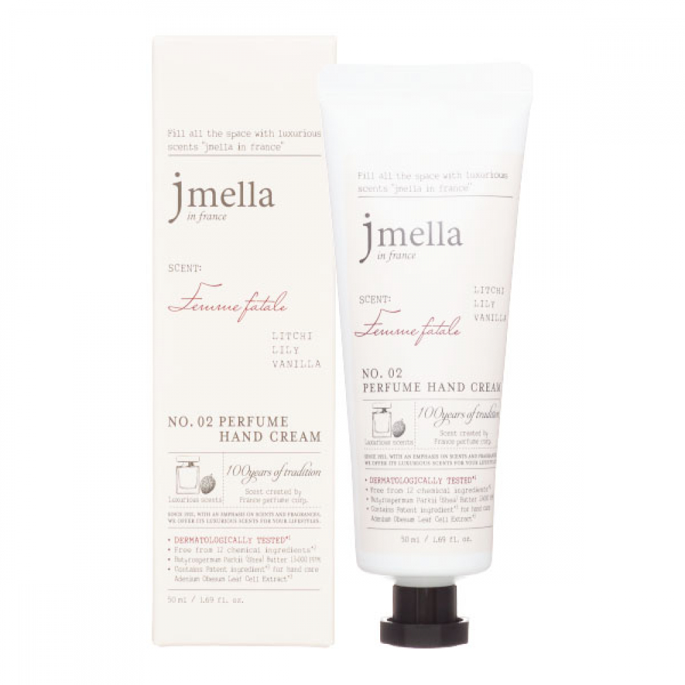 JMELLA IN FRANCE FEMME FATALE PERFUME HAND CREAM Крем для рук "Личи, лилия, ваниль"