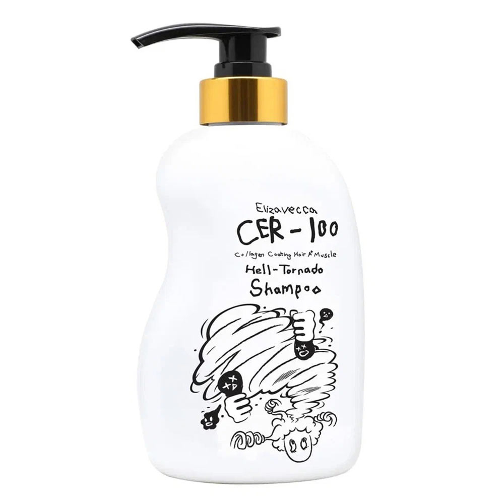 Elizavecca CER-100 Collagen Hair A+ Muscle Tornado Shampoo Шампунь для волос с коллагеном 500ml