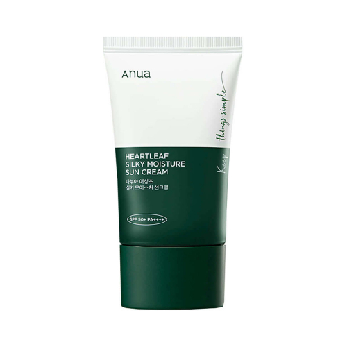 ANUA Heartleaf Silky Moisture Sun Cream Крем солнцезащитный с экстрактом хауттюйнии 50ml