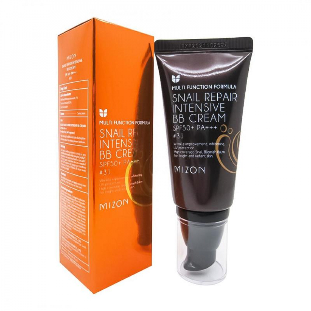 ББ-крем с экстрактом муцина улитки Mizon Snail Repair Intensive BB Cream SPF50+/РА+++ №31 50ml