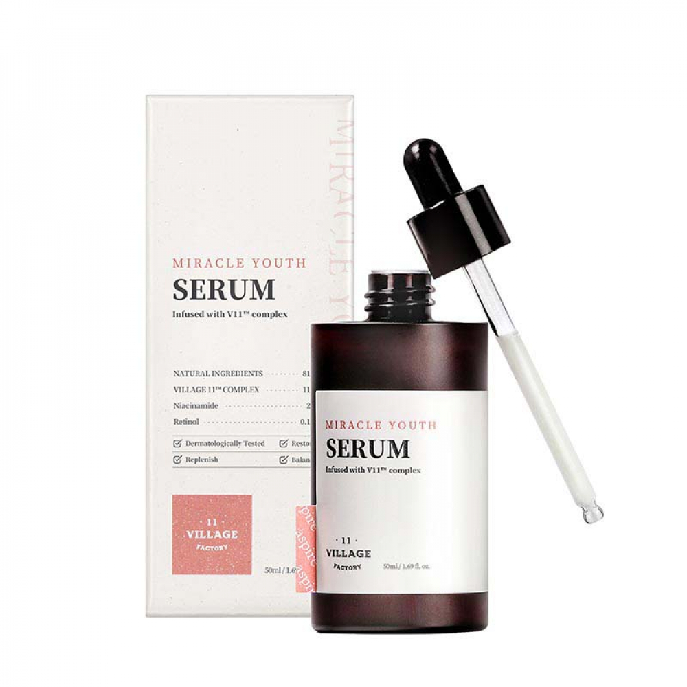 Антивозрастная сыворотка для лица с ретинолом и ниацинамидом Village 11 Factory Miracle Youth Serum 50ml