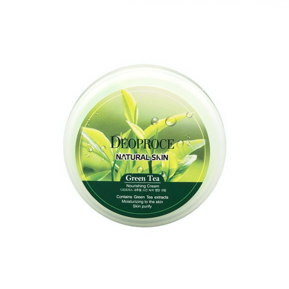 Крем для лица и тела с экстрактом зеленого чая Deoproce Natural Skin Greentea Nourishing Cream 100g