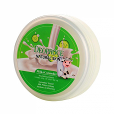 Deoproce Moisture Milk Cucumber Cream Увлажняющий крем для лица с экстрактами огурца и молочного протеина 100ml
