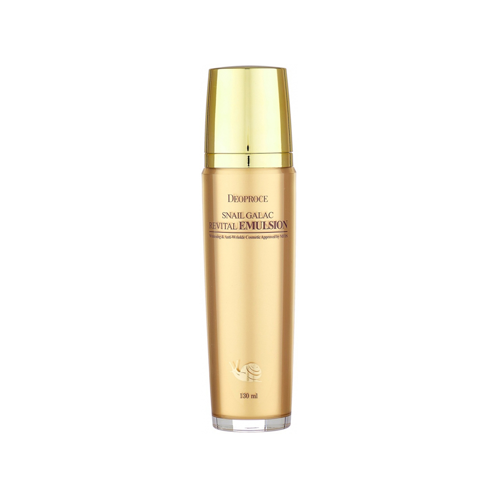 DEOPROCE SNAIL GALAC REVITAL EMULSION Антивозрастная восстанавливающая эмульсия для лица с муцином улитки и галактомисисом