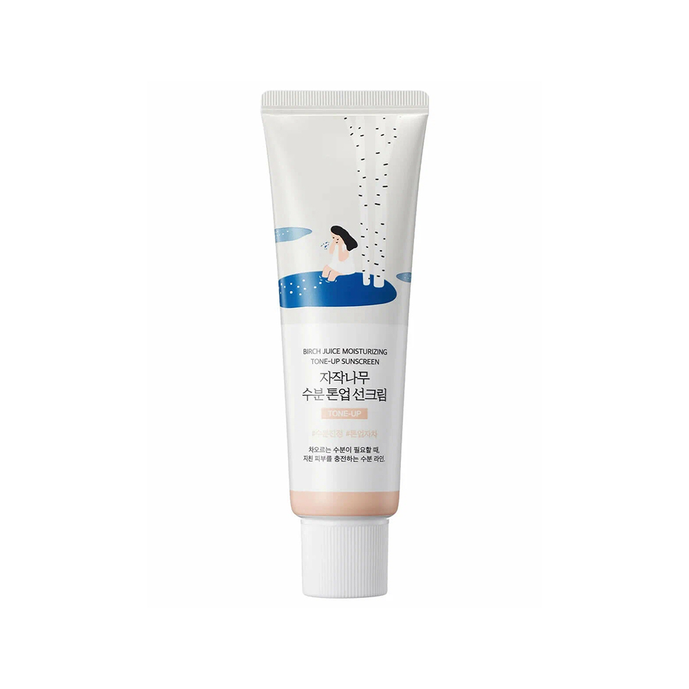 ROUND LAB Birch Juice Moisturizing Tone-Up Sunscreen Солнцезащитный тонирующий крем 50ml