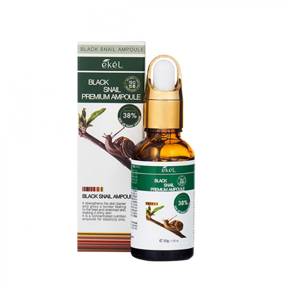 Ампульная сыворотка для лица с муцином черной улитки Ekel Premium Ampoule Black Snail 30g