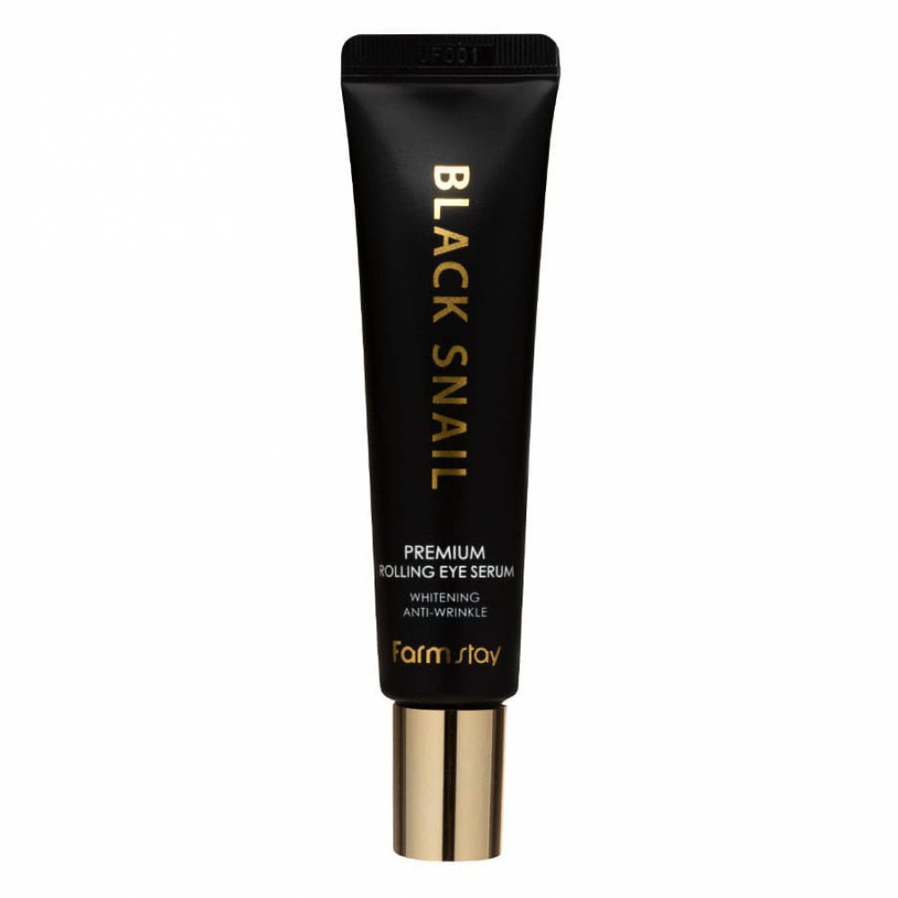 Антивозрастная сыворотка для кожи вокруг глаз FarmStay Black Snail Premium Rolling Eye Serum 25ml