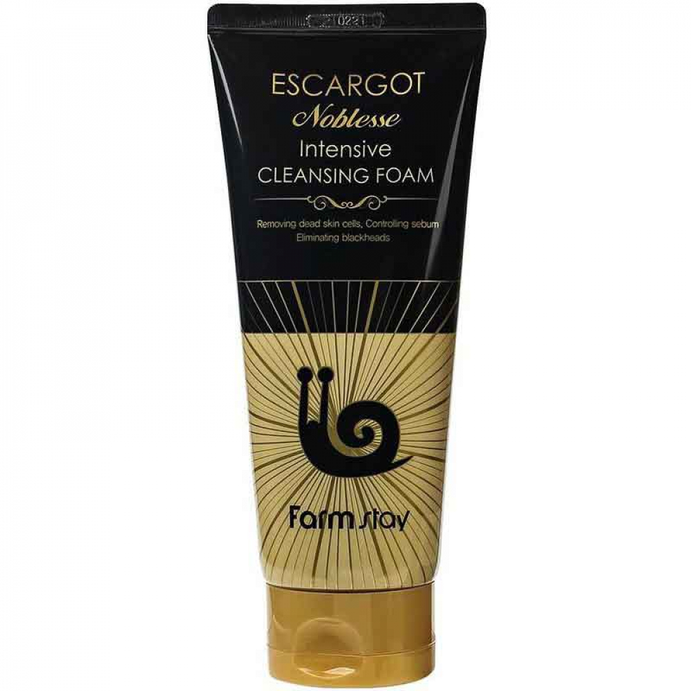 Очищающая пенка с муцином улитки FarmStay Escargot Noblesse Intensive Cleansing Foam 180ml