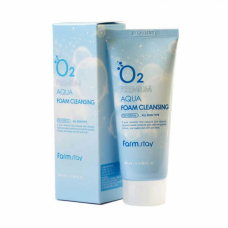 Кислородная увлажняющая пенка для умывания FarmStay O2 Premium Aqua Foam Cleansing 100ml 