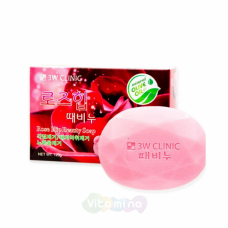 3W CLINIC ROSE HIP BEAUTY SOAP Туалетное мыло с экстрактом соцветий шиповника