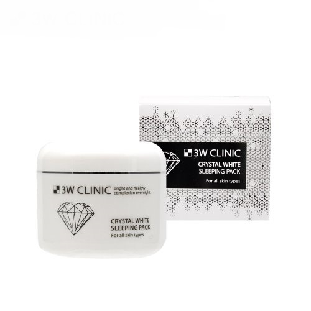 3W Clinic Crystal White Sleeping Pack Ночная маска для лица 100ml