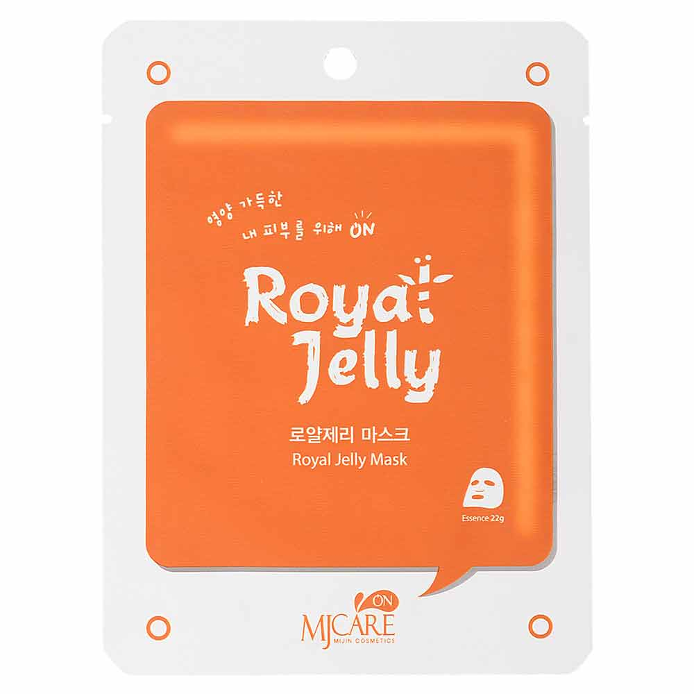 Маска тканевая с маточным молочком Mijin MJ Care On Royal Jelly Mask Pack 22g