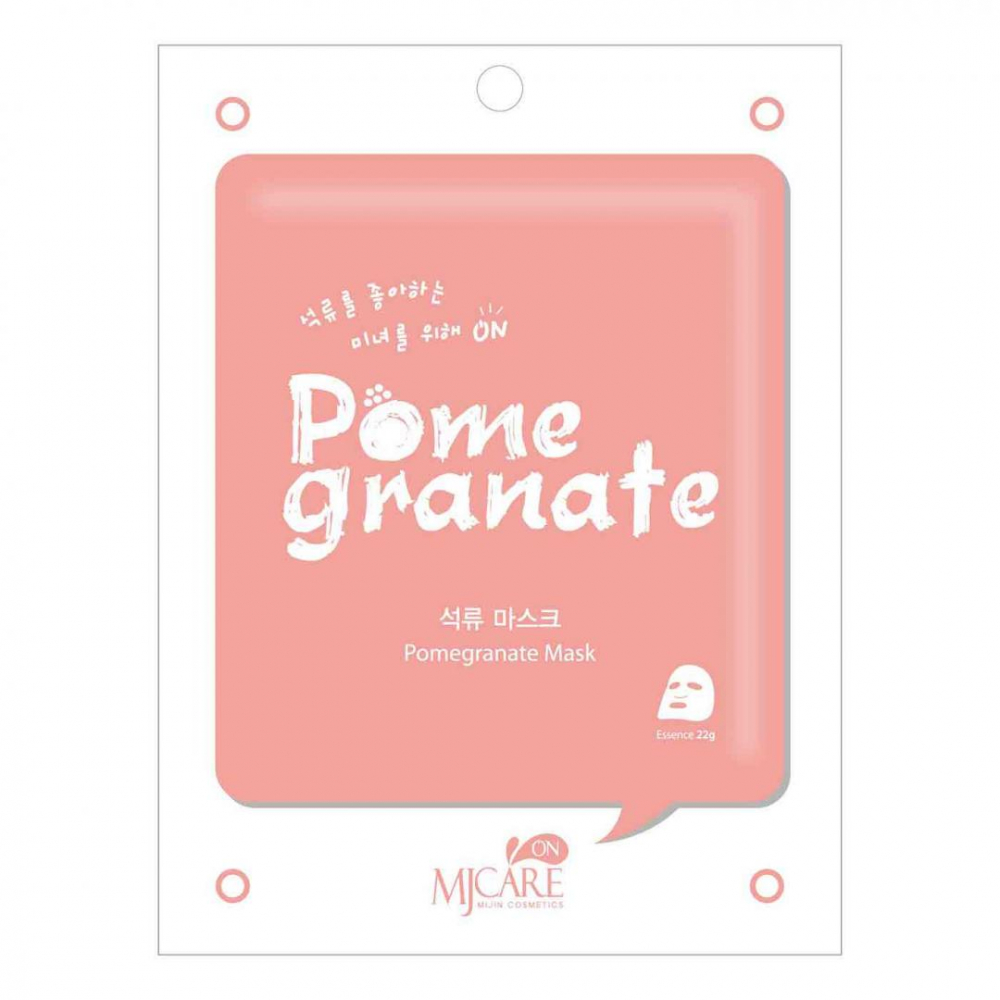 Маска тканевая с экстрактом граната Mijin MJ Care On Pomegranate Mask Pack 22g