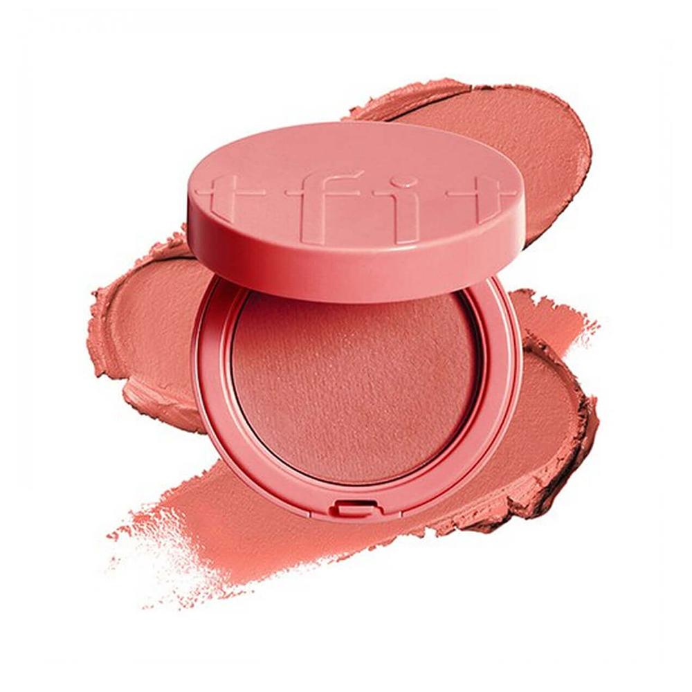 TFIT Fluffy Velvet Cushion Blush N02 Fig Nude  Румяна-кушон 4g