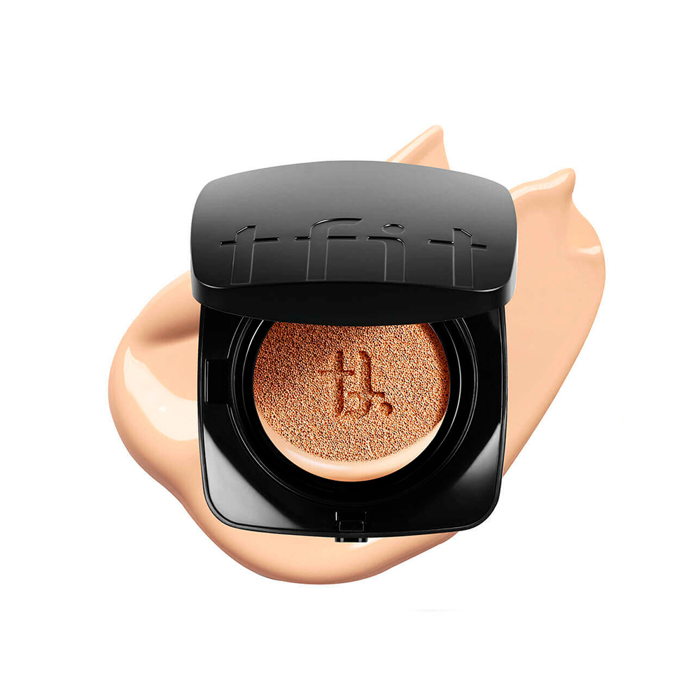 TFIT Layering Fit Glow Cushion EX SPF50+ PA++++ N1.5 Suede Кушон тональный с сияющим финишем, 12g