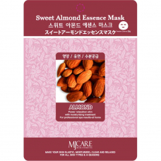 Тканевая маска для лица с экстрактом сладкого миндаля Mijin MJ Care Sweet Almond Essence Mask 23g