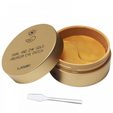 Гидрогелевые патчи для области вокруг глаз L.Sanic Snail Аnd 24K Gold Premium Eye Patch 60 pieces
