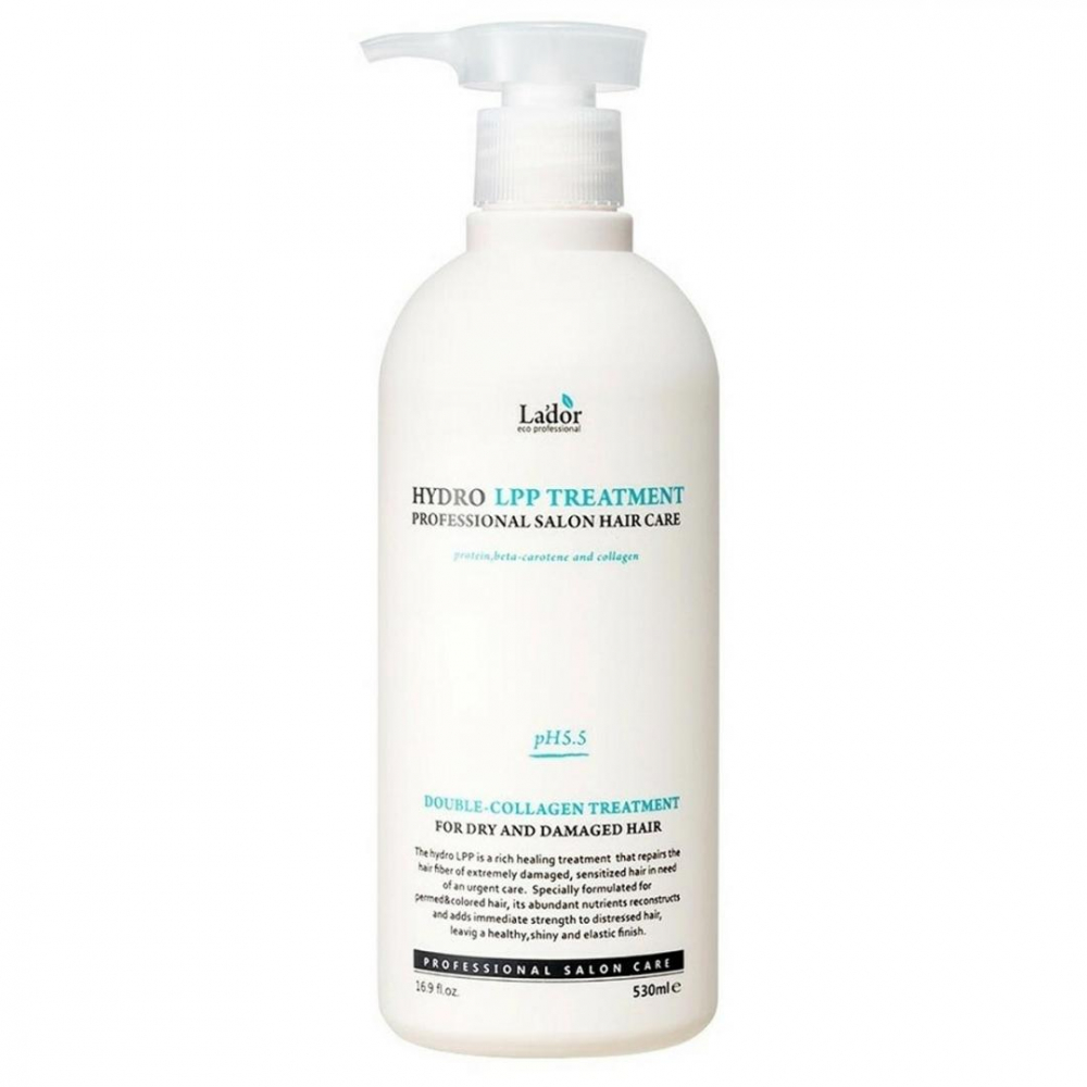 Увлажняющая маска для сухих и поврежденных волос La'dor Hydro LPP Treatment 530ml