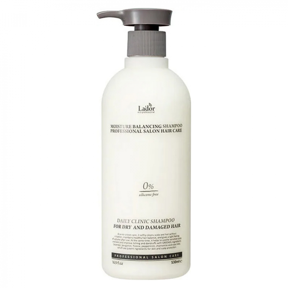 Увлажняющий бессиликоновый шампунь La'dor Moisture Balancing Shampoo 530ml