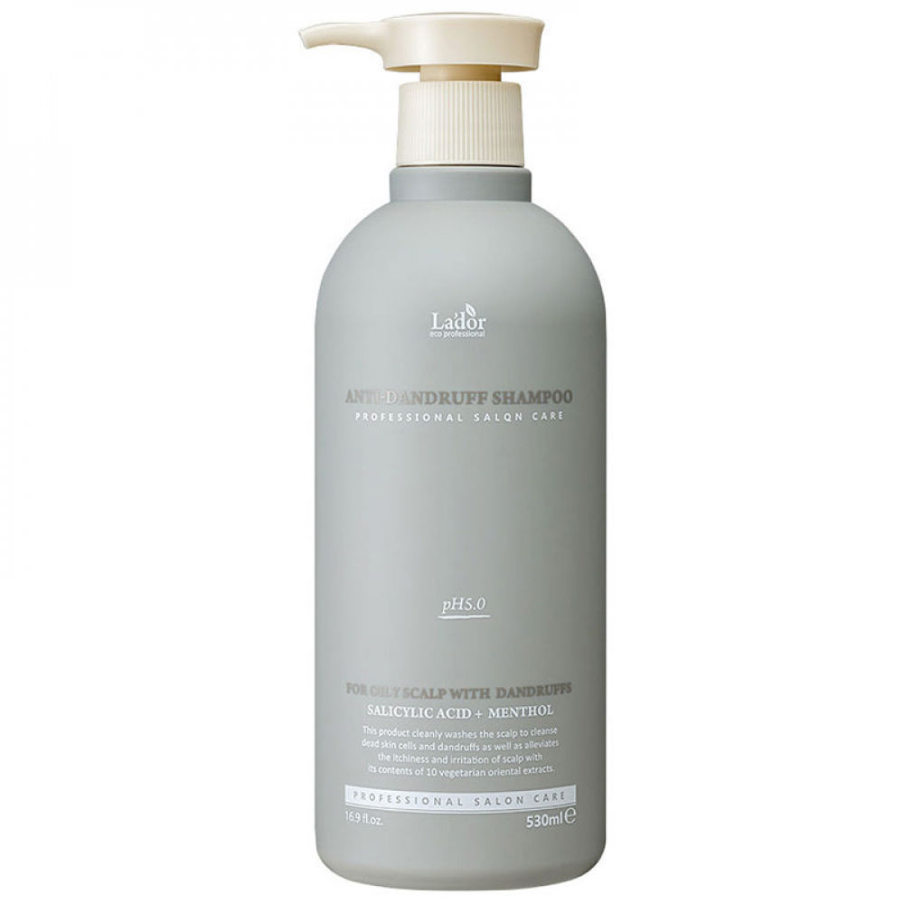 Слабокислотный шампунь против перхоти La'dor Anti Dandruff Shampoo 530ml